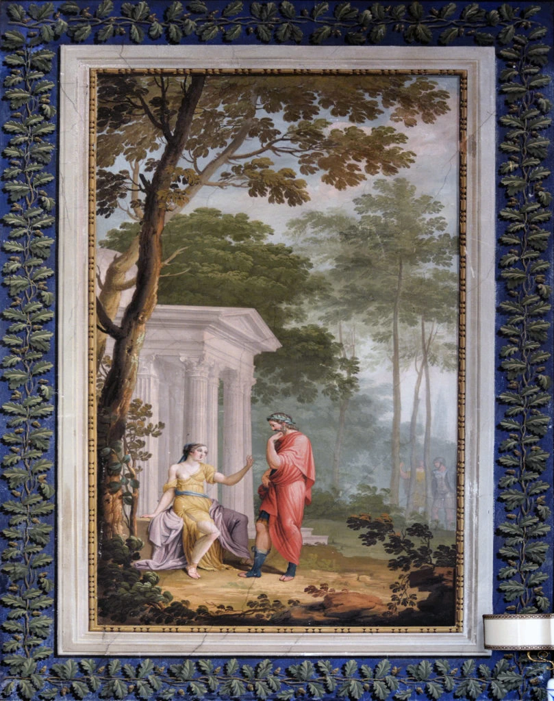 Giuseppe Teosa-73-Numa Pompilio e la ninfa Egeria, 1798  - Palazzo Luzzago